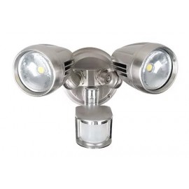 3A Lighting-DOUBLE SPOTLIGHT SENSOR TRICOLOUR - Black / White / Brush Chrome & Silver